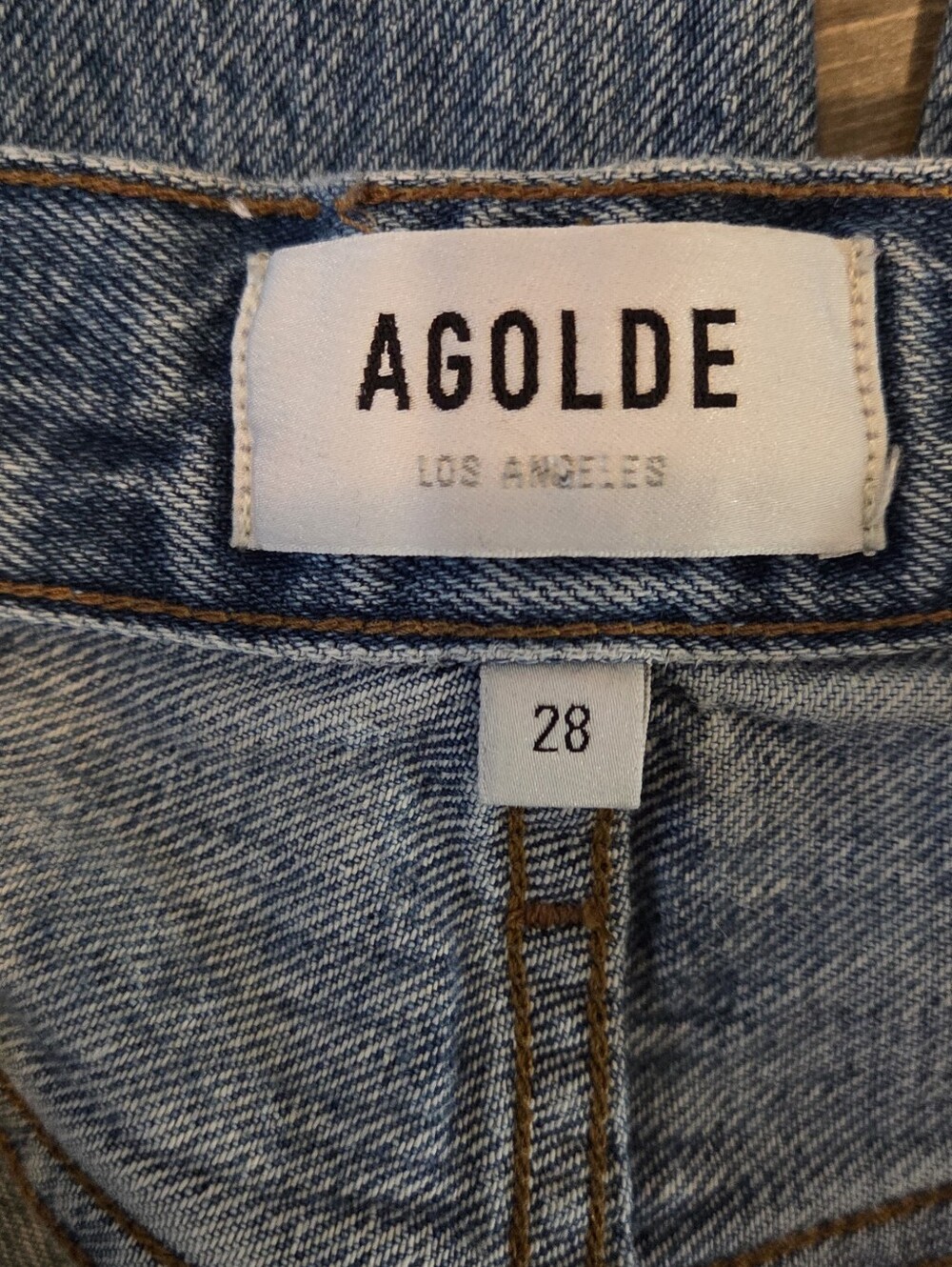 Agolde Classic High-Rise Straight Leg Women’s Jeans - Light Blue - Picture 10 of 15